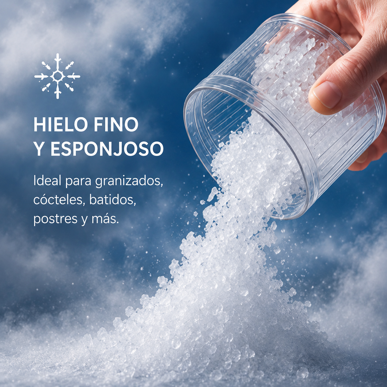 Máquina manual de granizados